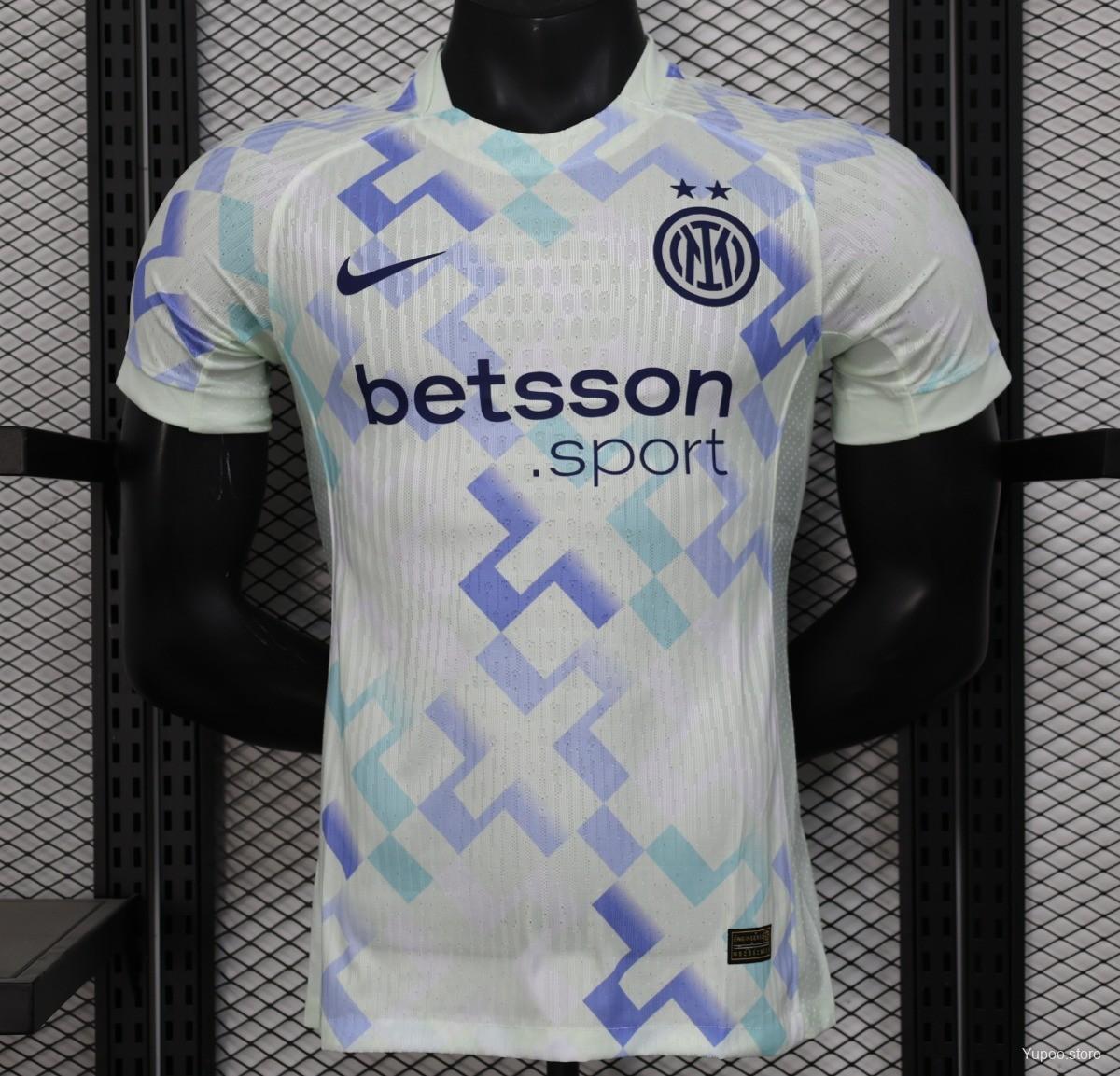 Camiseta de fútbol Inter Milan 2025/26 VISITANTE MANGA CORTA VERSION JUGADOR